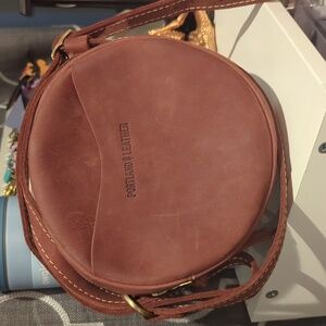 Portland Leather Goods Mauve Small Circle